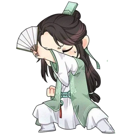 animation creativity, animation art, anime picture, shen qingqiu chibi, shen qing qiu chibi