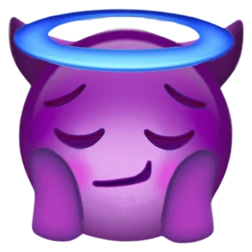 emoji, darkness, demon smiling face, weber's smiling face demon, expression purple demon