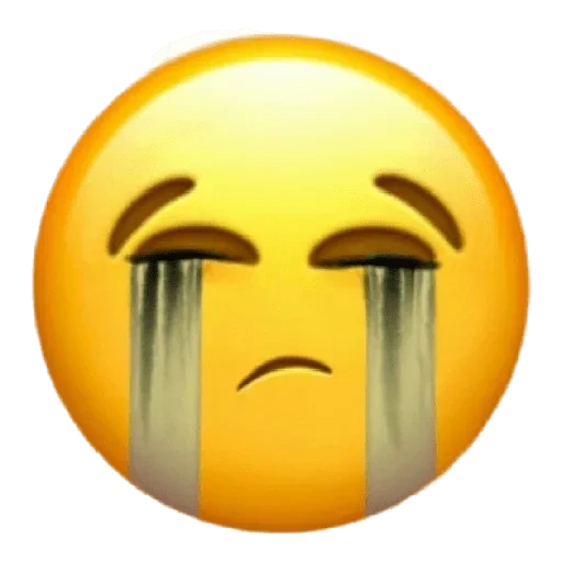 emoji, emoji, emoji triste, emoji qui pleure, emoticon iphone en pleurant