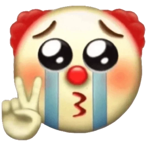 emoji de clown, clown emoji, emoji est doux, emoji bonjour, les emoji de clown qui pleurent