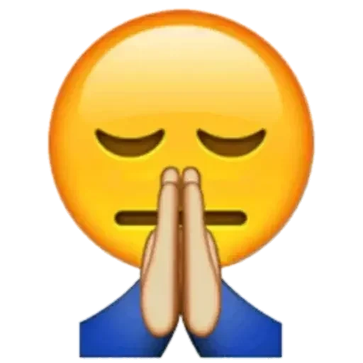 text, emoji, emoji is sad, smiley prays, sad emoji logo