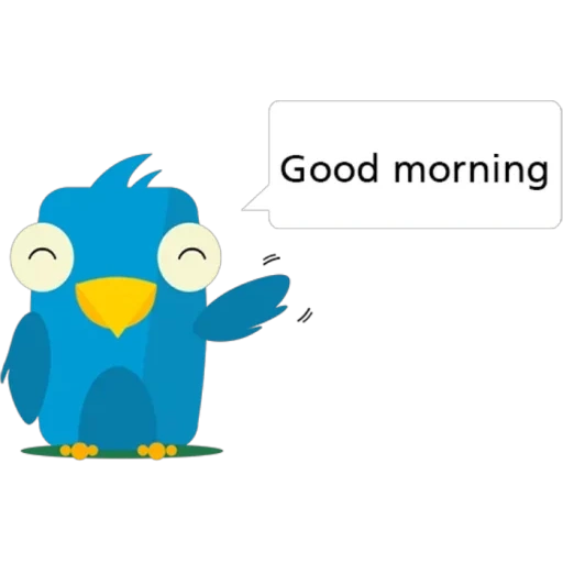 coruja, good morning, pássaro de desenho animado, papel de parede stich good morning, good morning good morning
