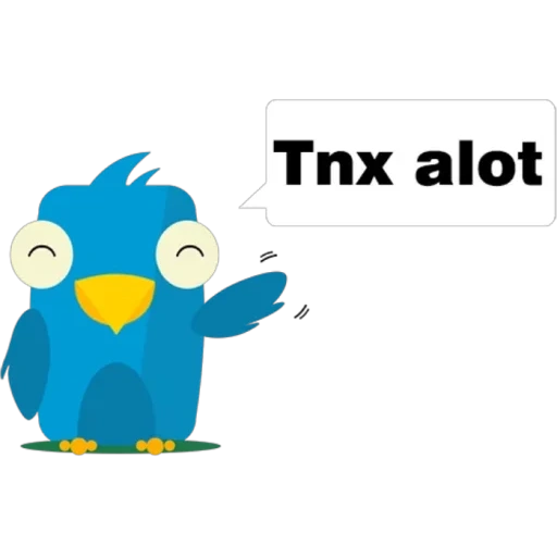 text, bird, bluebird, cartoon bird, bird