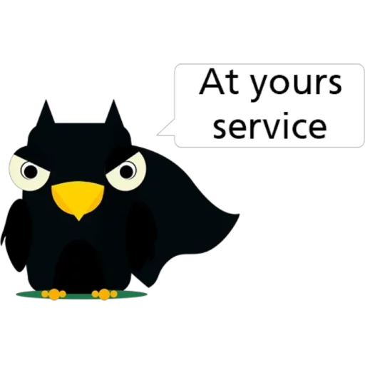 owl ico, bat, cartoon bird, cartoon bird, crow cartoon