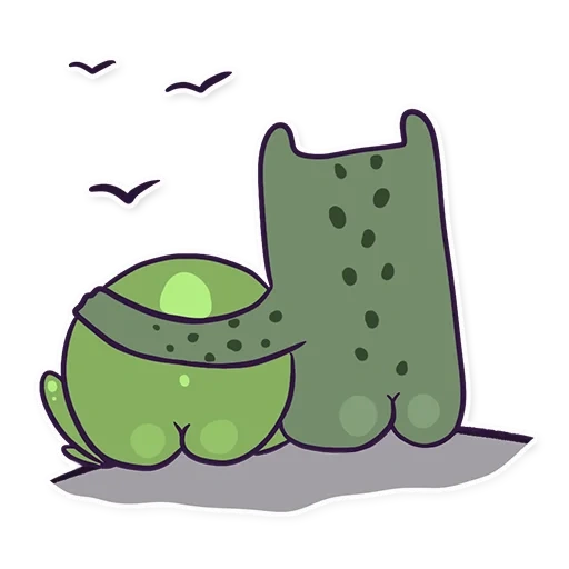 parker, pantano, cactus, cactus de dibujos animados