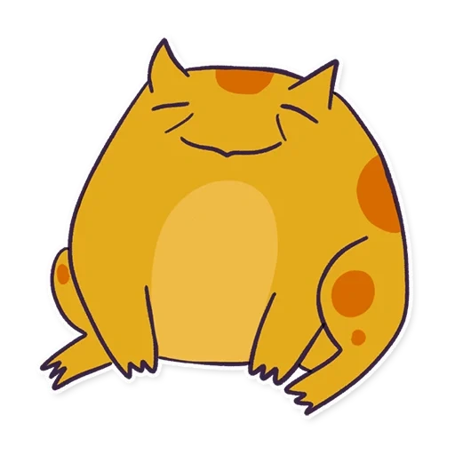 cat persik, a chubby cat, fat cat, a chubby yellow cat, fat cats smiles