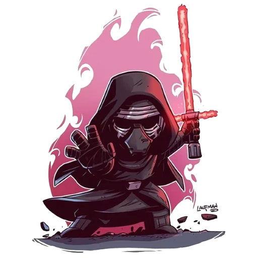 keloren, kai luo ren chibi, star wars darth vador, chibi star wars kello, star wars réveil de la force