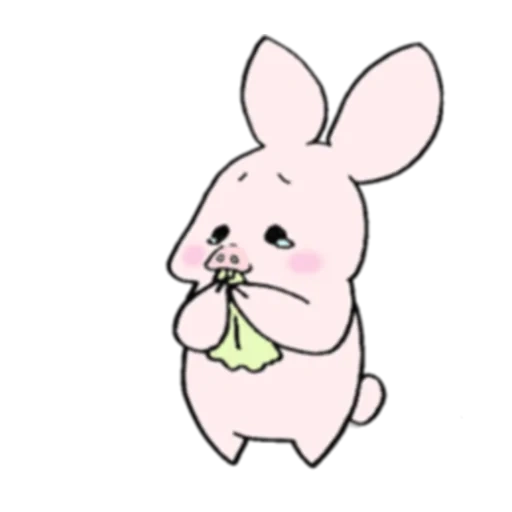 le lapin est mignon, lapin mignon, lapin de dessin animé, stickers lapin mignon, lapin de dessin animé mignon