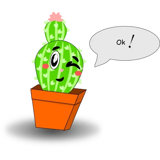 kaktus, kaktus, wajah kaktus, kaktus lucu