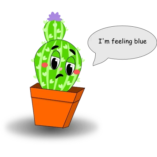 kaktus, kaktus, wajah kaktus, kaktus lucu