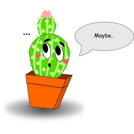 kaktus, anak kaktus, kaktus lucu, kaktus sedih
