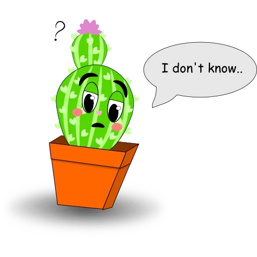 kaktus, anak kaktus, kaktus lucu, kaktus sedih