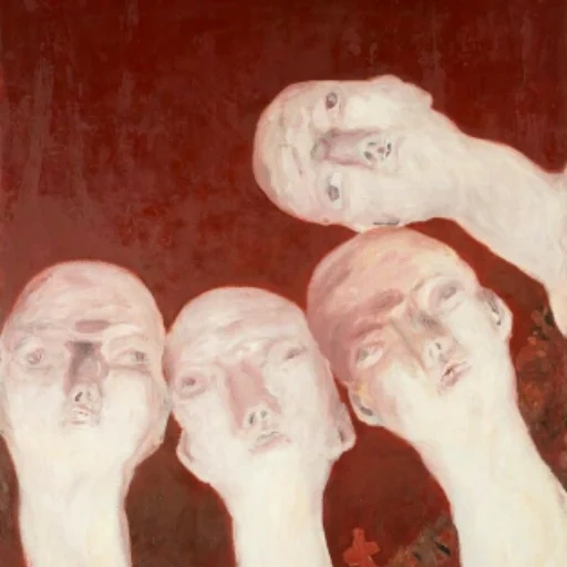anna, orwell 1984, autoportrait, die menschenfressende katze, ölgemälde