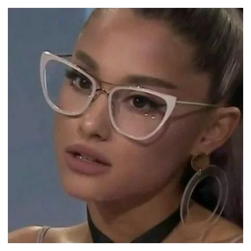 lunettes, filles, lunettes, ariana grande, lunettes à la mode