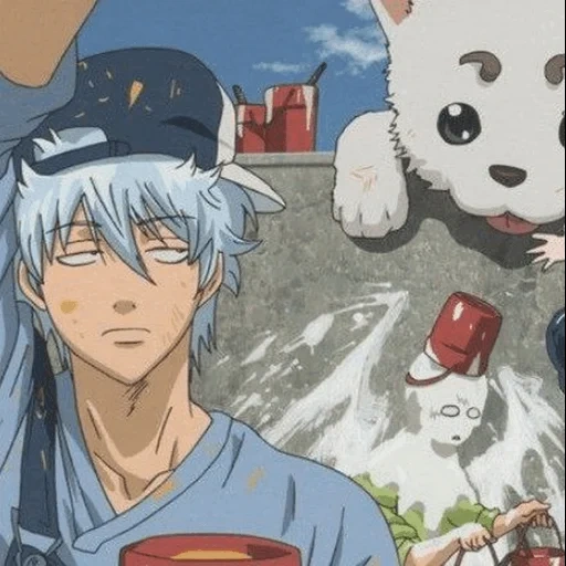 anime gintama, gintama yorodzuya, arte de anime gintama, dango anime gintam, gintama shinpachi sadahara