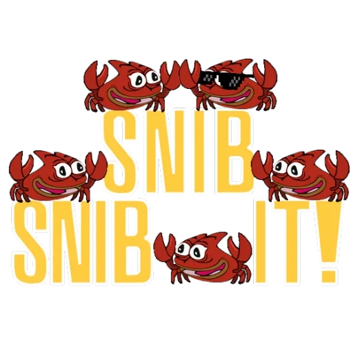 crabe, crabe maléfique, crab red, petits crabes, crab family logo