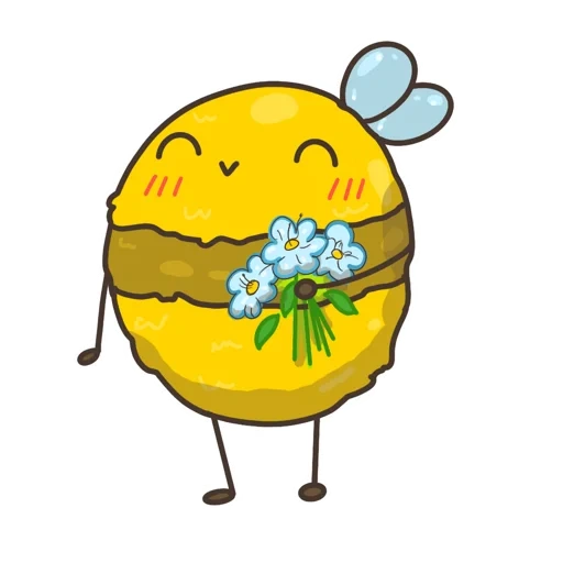 bee, clipart, lemonchik