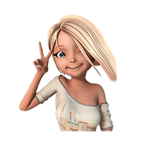 petite fille, blonde, 3d girl, fille fille, motif juvénile