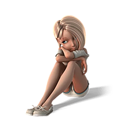 filles, petite fille, 3d girl, fille fille, fille de dessin animé 3d