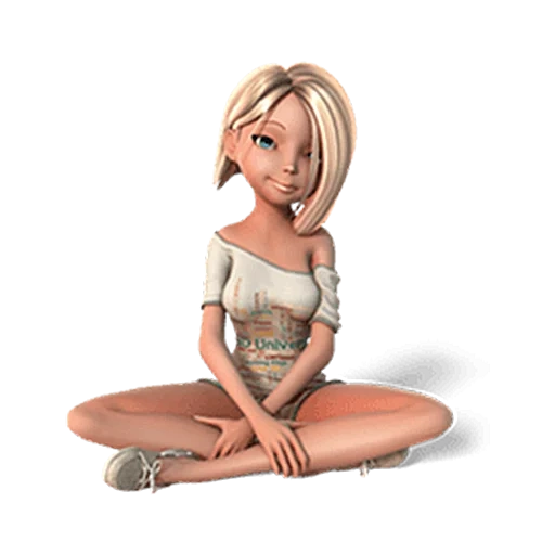 filles, petite fille, 3d girl, fille fille, jeunes filles