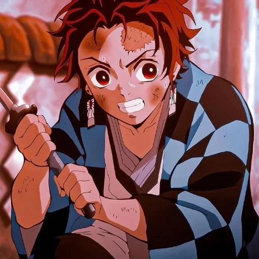 personagem de anime, kimetsu no yaiba, guerreiro de folha de ovo-lenda, cortar a lâmina do diabo, cortar a lâmina do diabo dororo