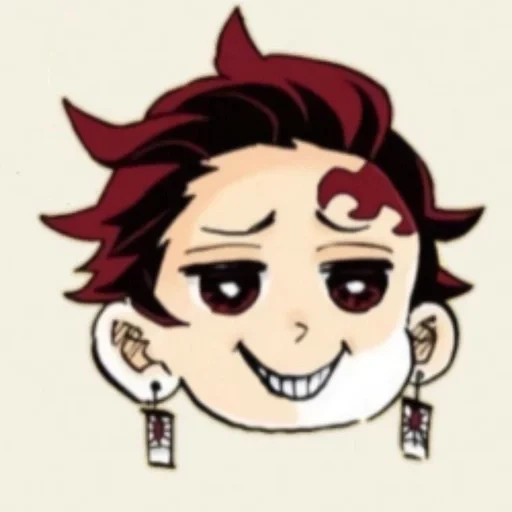 мальчик, kimetsu, anime demon, серьги танджиро камадо рисунок, клинок рассекающий демонов kimetsu no yaiba