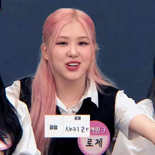 asia, hitam pink, rose blackpink, blackpink rosé, wajah lucu pink hitam