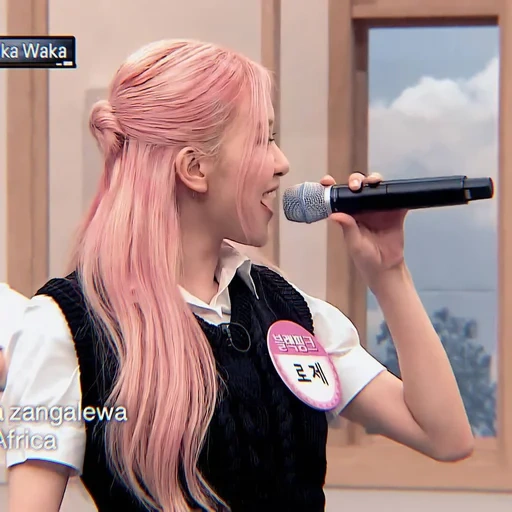 девушка, rose blackpink, розовые волосы, blackpink rosé, розовый цвет волос