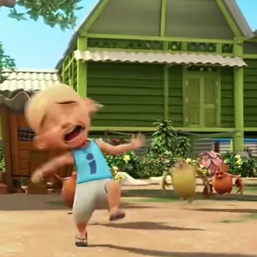 niño, upin ipin, serie múltiple, jefe molokosos koropysh, serie animada ipin