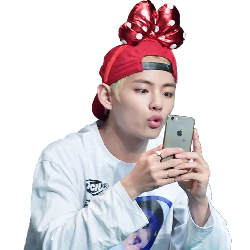 taehyung bts, boys di bangtan, jintai humberet, magnate red hat, bts apple music scatta foto