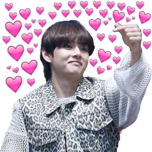 taehyung, taehyung bts, jin bts cuore, bts vp hearts, taehen fanasin lacrone