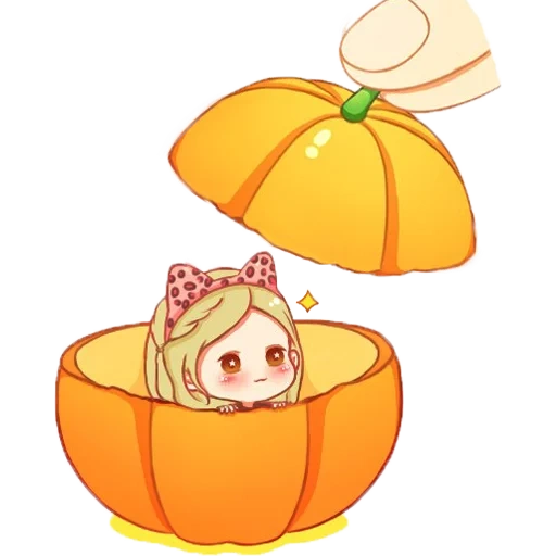 umaru chan, calabaza dulce, clipart de calabaza, calabaza de dibujos animados, dibujo de calabaza de niña