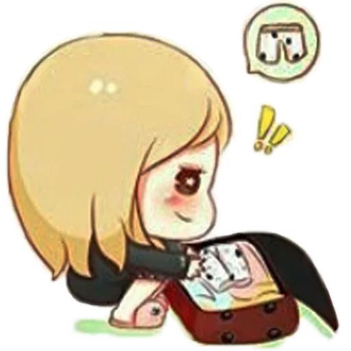 chibi, deidara chibi, armin arlert chibi, ataque de chibi de los titanes, anime lindos dibujos