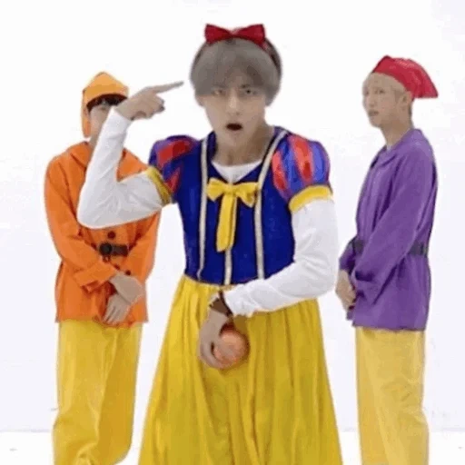 garoto, meninos de bangtan, bcc branca de neve, traje branca de neve, bts taehen branca de neve