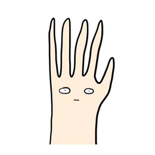 la mano, hand, palmo della mano, palmo del cartone animato, mani di cartone animato