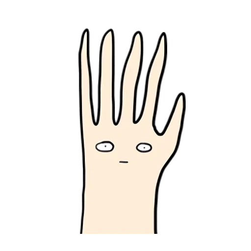 mains, hand, palm, paume de dessin animé, cartoon hand