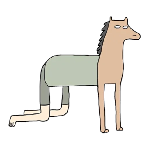 chevaux, chevaux, pensa le cheval, pensa le cheval, cartoon horse