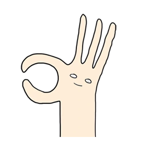 la mano, hand, le dita, parti del corpo, palmo del cartone animato