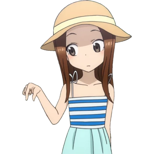 emoticônes, takagi san, anime girl