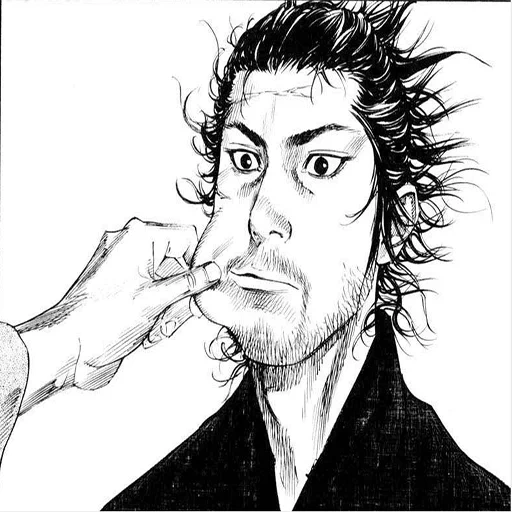 hombre, manga de arte, manga vagabundo, takehiko inoue, artista cómico