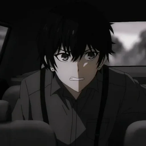 figura, cara de anime, menino anime, personagem de anime, captura de tela de 91 dias de bruno