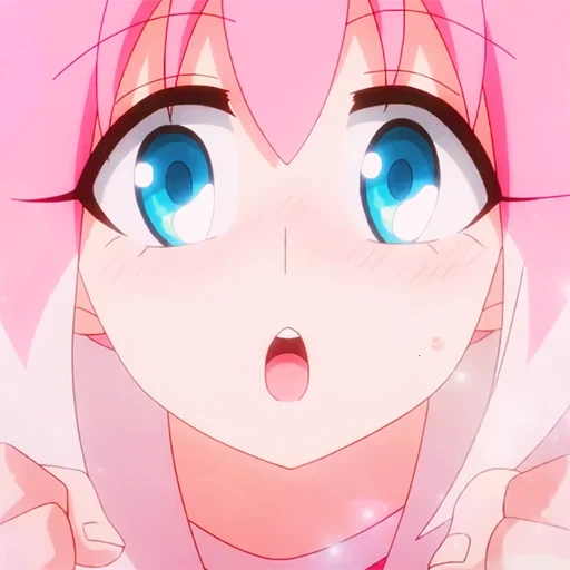 anime, anime yang lucu, nana yang tidak kompeten, karakter anime, rambut merah muda anime
