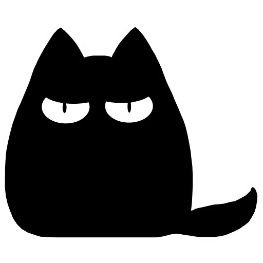 gatto, gatti, il gatto è nero, un gatto memb, adesivi rivestimenti
