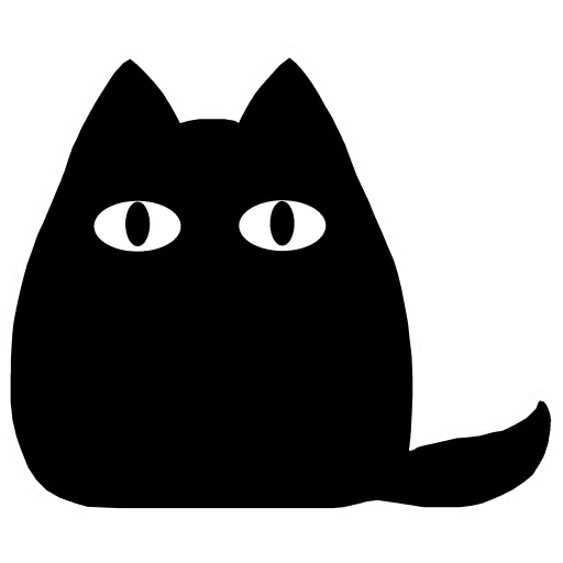 chat, chat, chats, chat noir, silhouette d’un chat noir