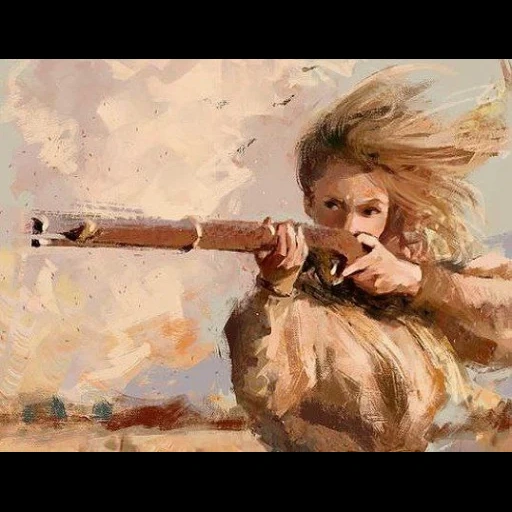 девочка, 2059 год, женщина ружьем, девушка ружьем картина, девочка флейта паоло бачигалупи