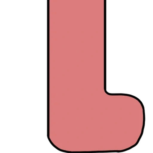 буквы алфавита, буквы большие, английская буква l, буквы, мультяшная буква l