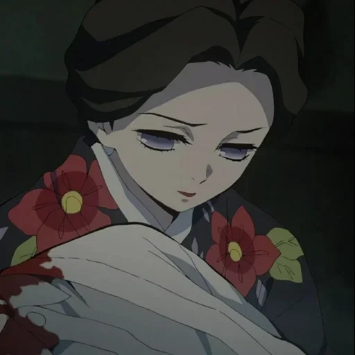 kimetsu no yaiba tamai, demons disséquant la lame d'anime, blade décharge des démons épisode 9, la lame d'anime coupant les démons tamai, madame tamayo anime lame qui décharge des démons