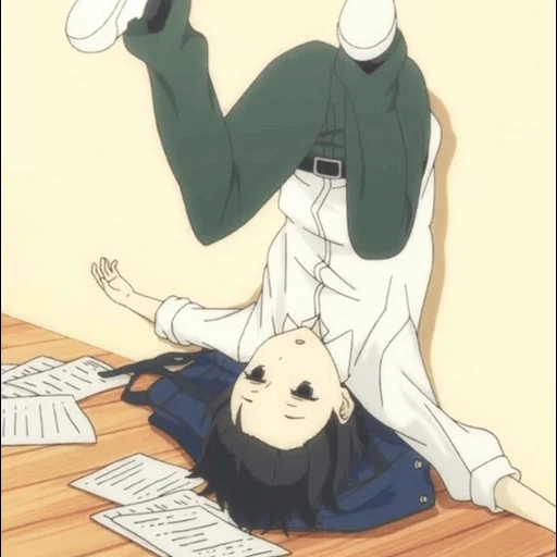 anime art, tanaka kun, anime characters, eternally lazy tanaka, forever sluggish tanaka kun