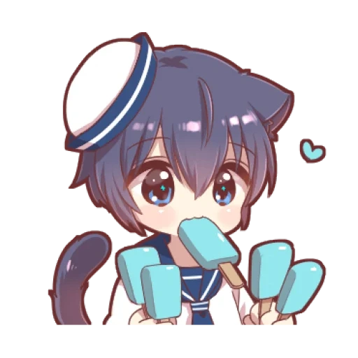 idee anime, disegni anime, personaggi anime, haruka nanase chibi, disegni carini anime