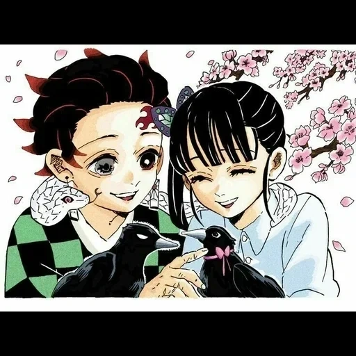 tanjiro x, cute anime, manga anime, tang jirang kano, tanjiro x kanao